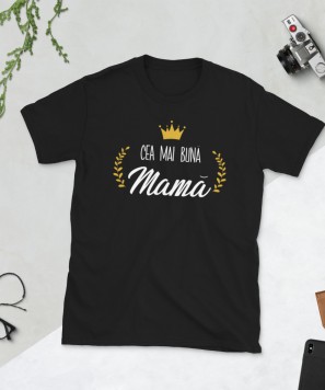 Tricou personalizat "Cea mai buna mama" Negru
