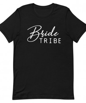 Tricou personalizat Petrecerea burlacitelor Bride Tribe, Negru
