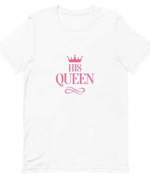 Set 2 tricouri personalizate cuplu "Her King & His Queen"