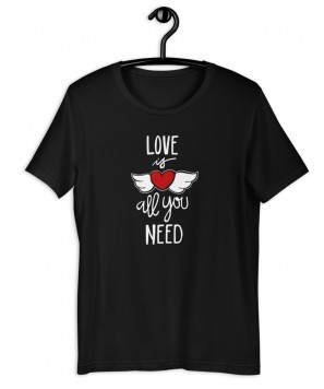 Set 2 tricouri personalizate cuplu "Love is all you need"