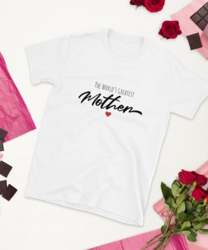 Tricou personalizat "The World Greatest Mother" Alb